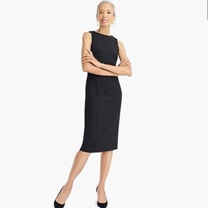JCrew long sheath dress in four seasons fabric